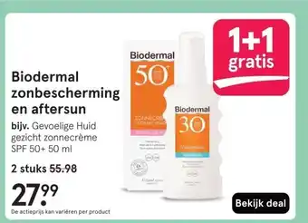 Etos Biodermal zonbescherming en aftersun aanbieding