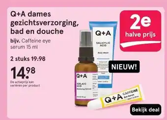 Etos Q+A dames gezichtsverzorging, bad en douche aanbieding