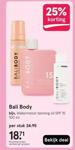 Etos Bali Body aanbieding