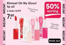 Etos Rimmel Oh My Gloss! lip oil aanbieding