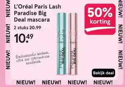 Etos L'Oréal Paris Lash Paradise Big Deal mascara aanbieding
