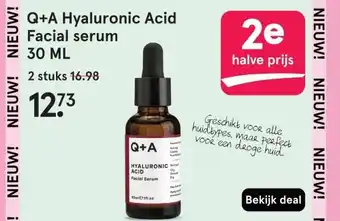 Etos Q+A Hyaluronic Acid Facial serum 30 ML aanbieding