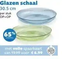 Boon`s Markt Glazen schaal 30.5 cm aanbieding