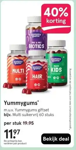 Etos Yummygums aanbieding