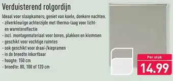 ALDI Verduisterend rolgordijn aanbieding