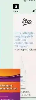 Etos Etos Allergie oogdruppels Natriumcromoglicaat 20 mg/ml 10 ml*** aanbieding