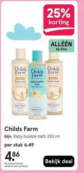 Etos Childs Farm aanbieding