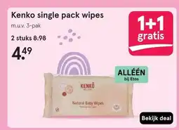 Etos Kenko single pack wipes aanbieding