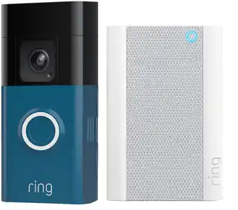 Coolblue Ring Battery Video Doorbell Pro Blauw + Chime Pro aanbieding