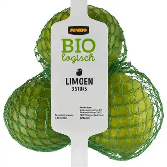 Jumbo Jumbo Biologisch Limoen 3 Stuks aanbieding
