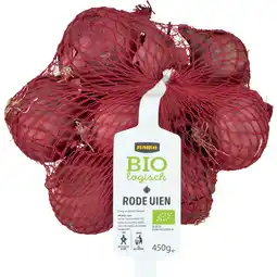 Jumbo Jumbo Biologisch Rode Uien 450 g aanbieding