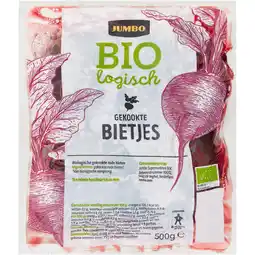 Jumbo Jumbo Gekookte Bietjes Biologisch 500 g aanbieding