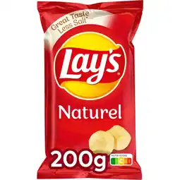 Jumbo Lay's Naturel Chips 200 gr aanbieding