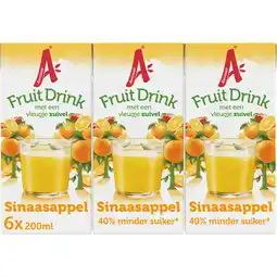 Jumbo Appelsientje FruitDrink Sinaasappel 6x200ml aanbieding
