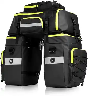Amazon Fietstas, multifunctioneel, bagagedragertas, scheurvast, grote bagagetassen met regenhoes aanbieding