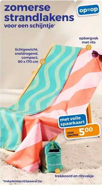 Trekpleister zomerse strandlakens voor een schijntje aanbieding