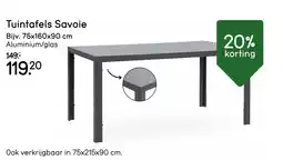 Leen Bakker Tuintafels Savoie aanbieding
