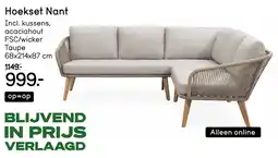 Leen Bakker Hoekset Nant aanbieding