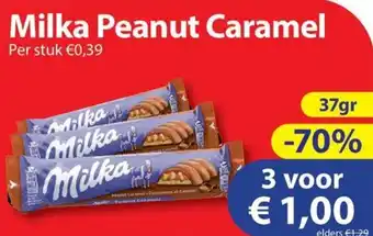 Die Grenze Milka Peanut Caramel aanbieding