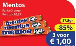 Die Grenze Mentos Fanta Orange aanbieding
