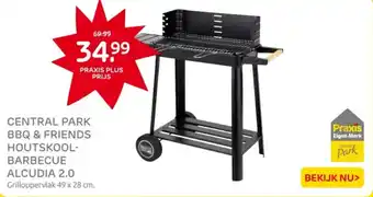 Praxis Central park bbq & friends houtskool barbecue alcudia 2.0 aanbieding