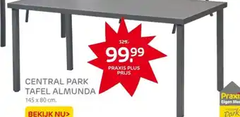 Praxis CENTRAL PARK TAFEL ALMUNDA aanbieding