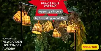 Praxis Newgarden lichtsnoer aurora aanbieding