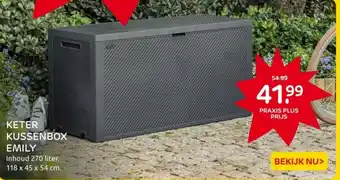 Praxis Keter kussenbox emily aanbieding