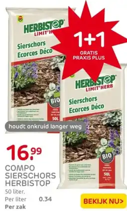 Praxis Compo sierschors herbistop aanbieding