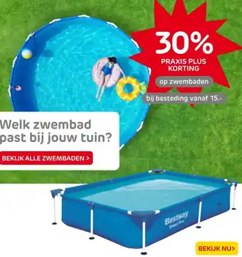 Praxis op zwembaden aanbieding