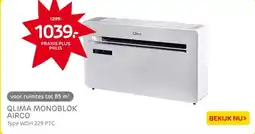 Praxis Qlima monoblok airco aanbieding