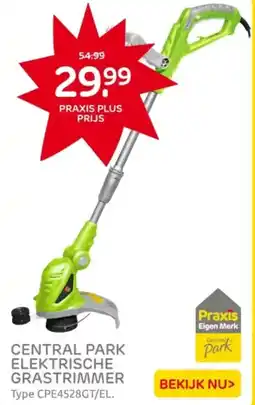 Praxis Central park elektrische grastrimmer aanbieding
