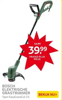 Praxis Bosch elektrische grastrimmer aanbieding