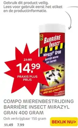 Praxis Compo mierenbestrijding barrière insect mirazyl gran aanbieding