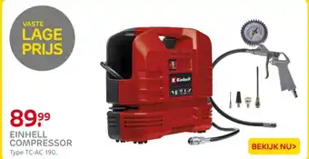Praxis Einhell compressor aanbieding