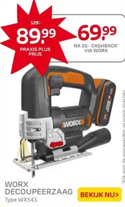 Praxis Worx decoupeerzaag aanbieding