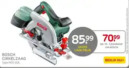 Praxis Bosch cirkelzaag aanbieding