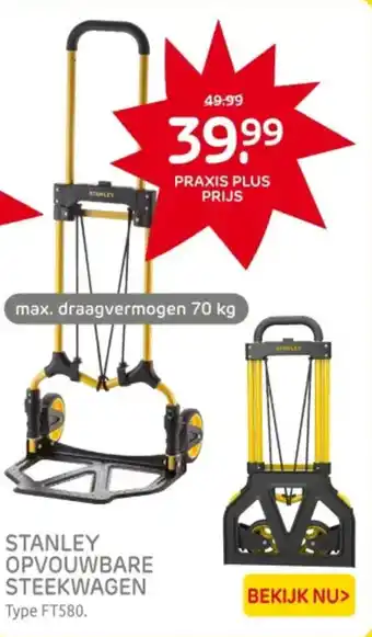 Praxis Stanley opvouwbare steekwagen aanbieding