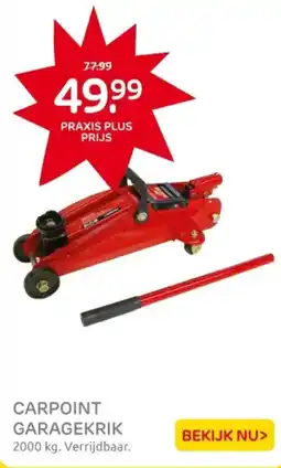 Praxis Carpoint garagekrik aanbieding