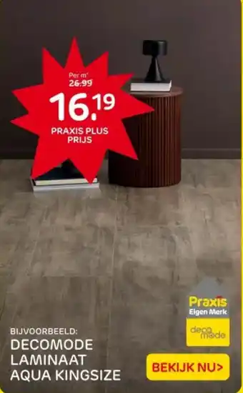 Praxis Decomode laminaat aqua kingsize aanbieding