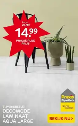 Praxis Decomode laminaat aqua large aanbieding