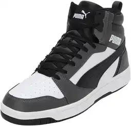Amazon PUMA Unisex Rebound V6 Sneaker, Puma Wit PUMA Zwart Schaduw Grijs, 40.5 EU aanbieding