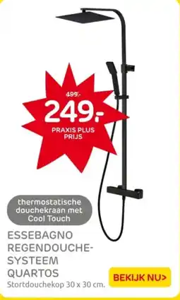 Praxis Essebagno regendouche systeem quartos aanbieding