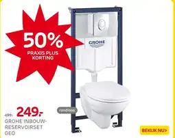 Praxis Grohe inbouw reservoirset geo aanbieding