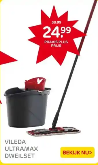 Praxis Vileda ultramax dweilset aanbieding