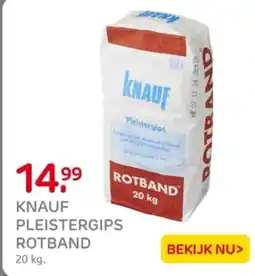 Praxis Knauf pleistergips rotband aanbieding