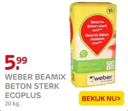 Praxis Weber beamix beton sterk aanbieding