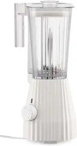 Bol.com Alessi Blender Plissé - 5 snelheden + turbostand - wit - Michele de Lucchi - 1.5 liter - MDL09 W aanbieding