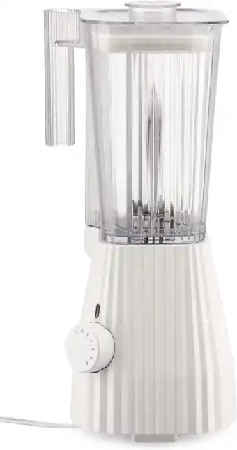 Bol.com Alessi Blender Plissé - 5 snelheden + turbostand - wit - Michele de Lucchi - 1.5 liter - MDL09 W aanbieding