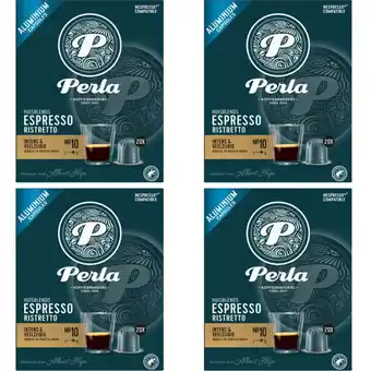 Albert Heijn Perla Huisblends Espresso ristretto capsules 4-pack aanbieding